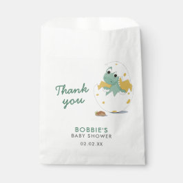 Sacolinha Escrito Elegante Obrigado Festa De Chá Dino Bebê