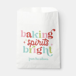 Sacolinha Espírito de Confeitaria Pastel Retro Natal Brilhan