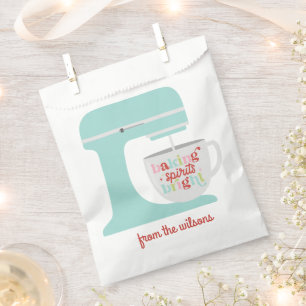 Sacolinha Espírito de Confeitaria Retro Pastel Natal Brilhan