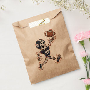 Sacolinha Esqueleto de Futebol Americano Halloween Futebol A