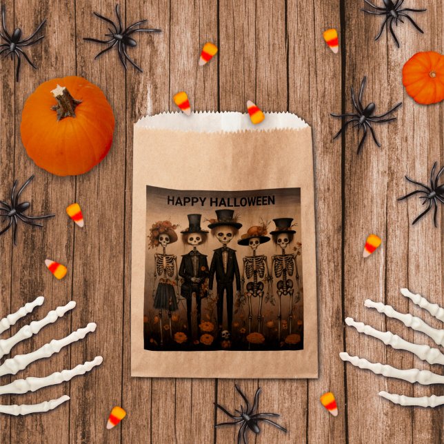 Sacolinha Esqueletos de Halloween de Goody Treat Bag (Criador carregado)
