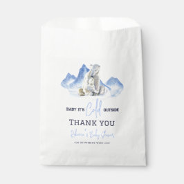 Sacolinha Está frio fora do Chá de fraldas do Urso Polar de