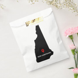 Sacolinha Estado Elegante Simples de New Hampshire Wedding