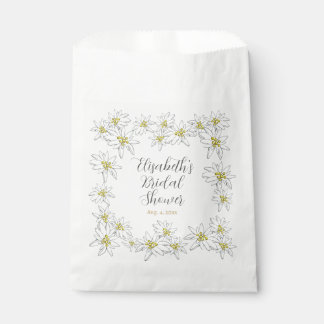 Sacolinha Estilo Vintage Edelweiss Chá de panela Favor Bolsa
