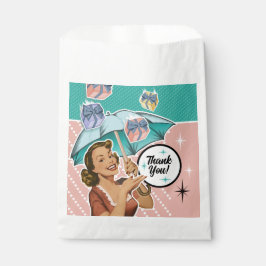 Sacolinha Etiquetas de Favor de Chuveiro de Noiva com Guarda