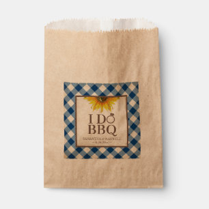 Sacolinha Eu faço CHURRASCO Gingham e Sunflower
