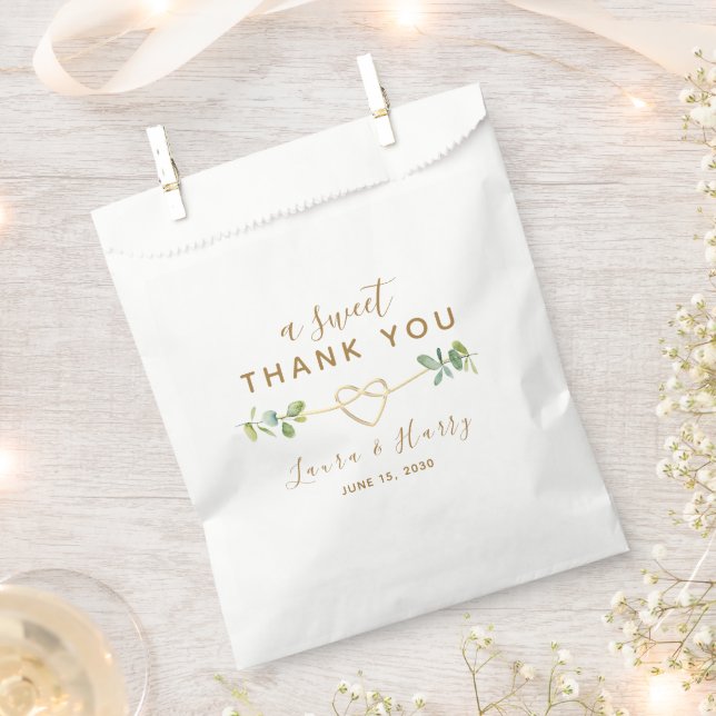Sacolinha Eucalyptus Wedding Favor Bag (Cortado)