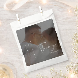 Sacolinha Fa De Casamento De Foto Do Noivo Do Escuro Elegant