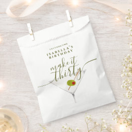 Sacolinha Faça 30 Martini, aniversário de 30 anos Branco