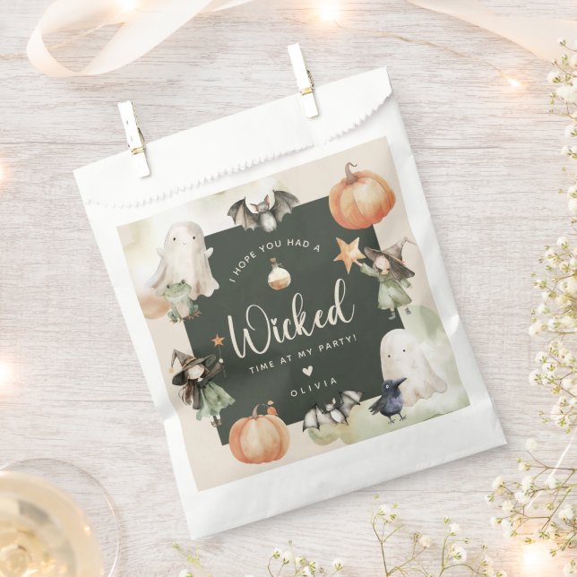Sacolinha Fadas Bruxas Crianças Aniversário de Halloween (Cortado)
