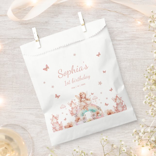 Sacolinha Fairy Girl Rainbow Magic Teapot Aniversário (Cortado)
