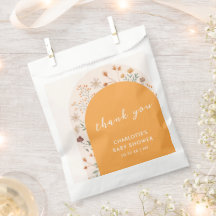 Fall Boho Wildflower Arco Chá de fraldas Obrigado