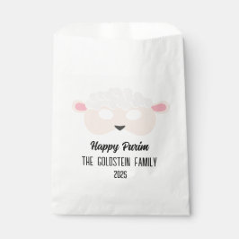 Sacolinha fantasia de mascarada de máscara de ovelha Purim