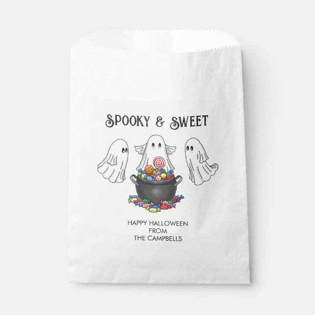Sacolinha Fantasma Assustador de Halloween (Frente)