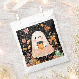 Sacolinha Fantasma de outono Bonito com Café de Abóbora - Qu