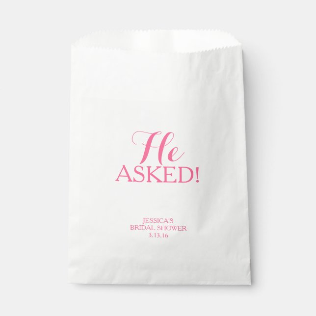 Sacolinha Favor Bag - Ele Perguntou (Frente)