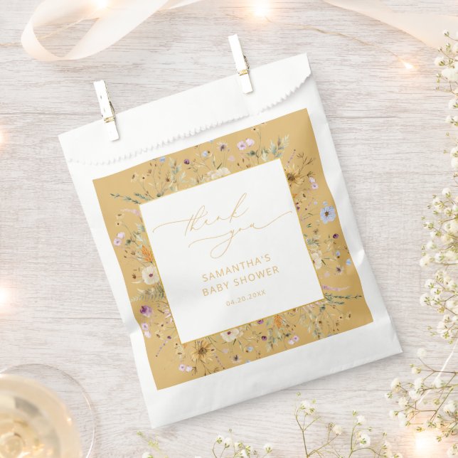 Sacolinha Favor de Agradecimento de Chuvinha de Bebê com Aqu (Cortado)