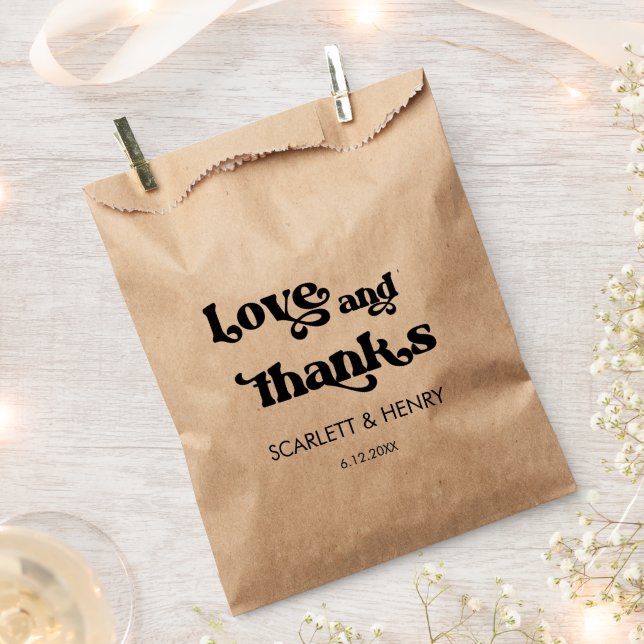 Sacolinha Favor de Casamento de Obrigados e Amor Retroativo (Cortado)