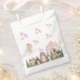 Sacolinha Favor de Primeiro Aniversário da Fada do Bosque Ca