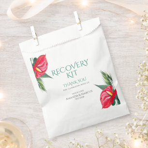 Sacolinha Favor do kit de recuperação de casamentos de flore