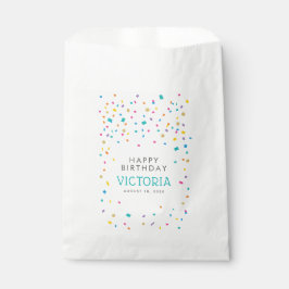 Sacolinha Favoritos Coloridos da Festa de aniversário Confet
