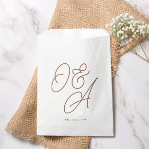 Sacolinha Feira Script Watermark Monograma Wedding