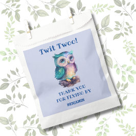 Sacolinha Feliz Aniversário de Coruja Azul, Obrigado