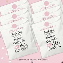 Sacolinha Feliz Aniversário Obrigado Beijei Sua Década Adeus