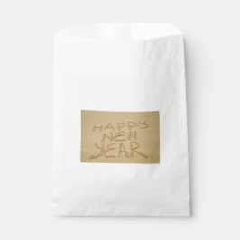 Sacolinha Feliz ano novo na areia