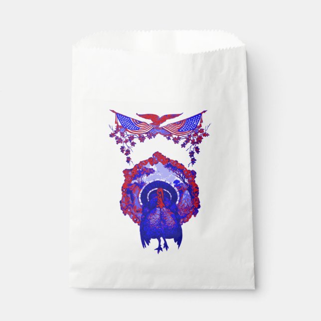 Sacolinha feliz colheita patriótica patriótica turca de ação (Frente)