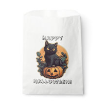 Feliz Dia das Bruxas Gato Preto