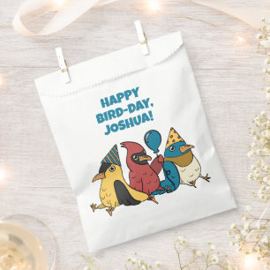 Sacolinha Feliz Dia de Pássaro Pássaros Cartoon Ameaçaram An