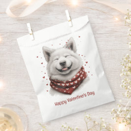 Sacolinha Feliz Dia dos Namorados Samoyed Dog