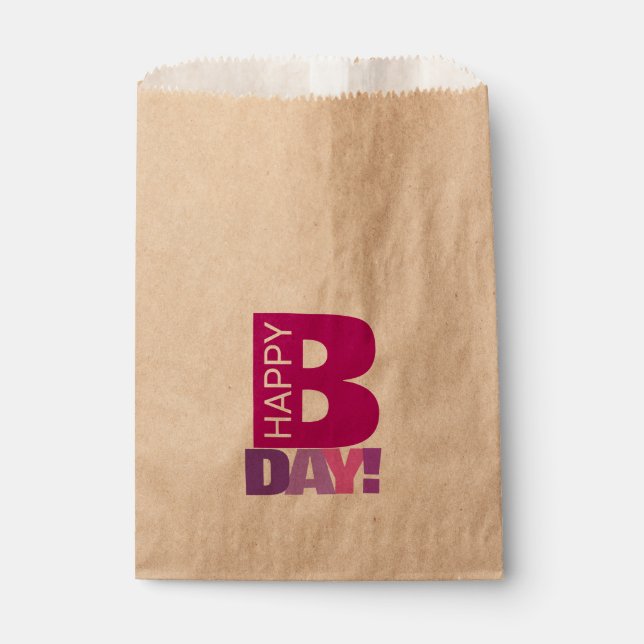 Sacolinha Feliz e Simples Bolsas de Bday (Frente)