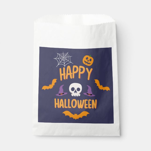 Sacolinha Feliz Halloween, doce de abóboras-de-abóbora (Frente)
