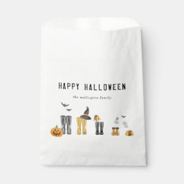 Sacolinha Feliz Halloween, Fofo Bestial, Família de Aquarela