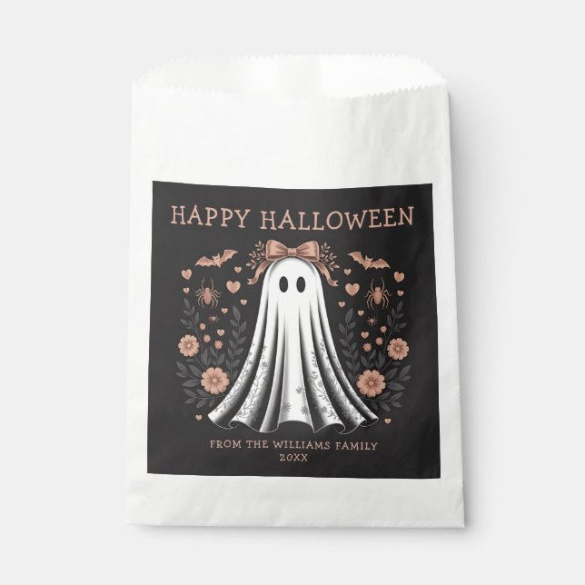 Sacolinha Feliz Halloween Ghost Favor Bag (Frente)