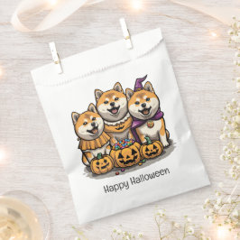Sacolinha Feliz Halloween Shiba Inu Dogs