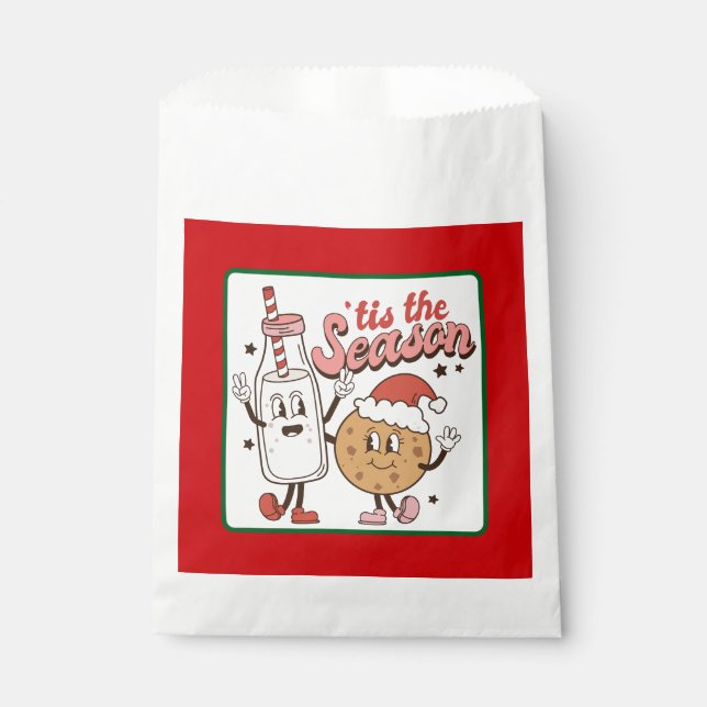 Sacolinha Feliz Natal Engraçado Favorece Bolsas (Frente)