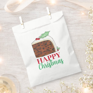 Sacolinha Feliz Natal no Reino Unido - Fatia de Bolo Britâni
