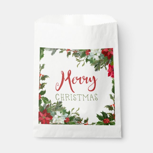 Sacolinha Feliz Natal verde (Frente)