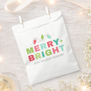 Sacolinha Feliz + Pastel Brilhante Luz de Natal Saco