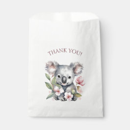 Sacolinha Feliz Primeiro Aniversário Koala Aquarela