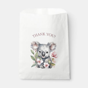 Sacolinha Feliz Primeiro Aniversário Koala Aquarela