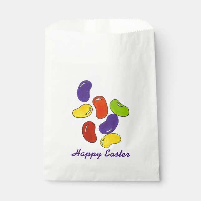 Sacolinha Felz pascoa Rainbow Jelly Beans Homemade Candy (Frente)
