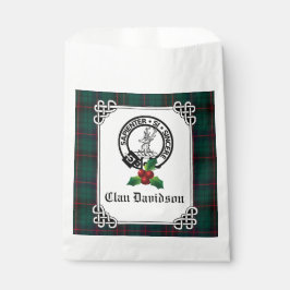 Sacolinha Férias do Brasão do Clã Davidson e Tartan