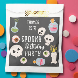 Sacolinha Festa de aniversário assustadora de halloween