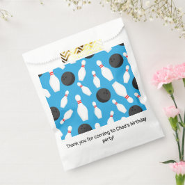 Sacolinha Festa de aniversário boliche Azul