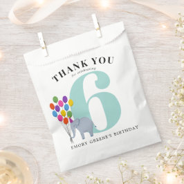 Sacolinha Festa de aniversário Colorida de Animais de Festa