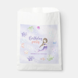 Sacolinha Festa de aniversário da Mermaid Girl